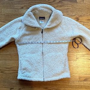 Patagonia Synchilla Curly Q Full Zip Jacket - Cream - Size Small